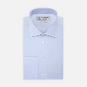 Two-Fold 120 Light Blue Shirt with Regent Collar and Double Cuffs