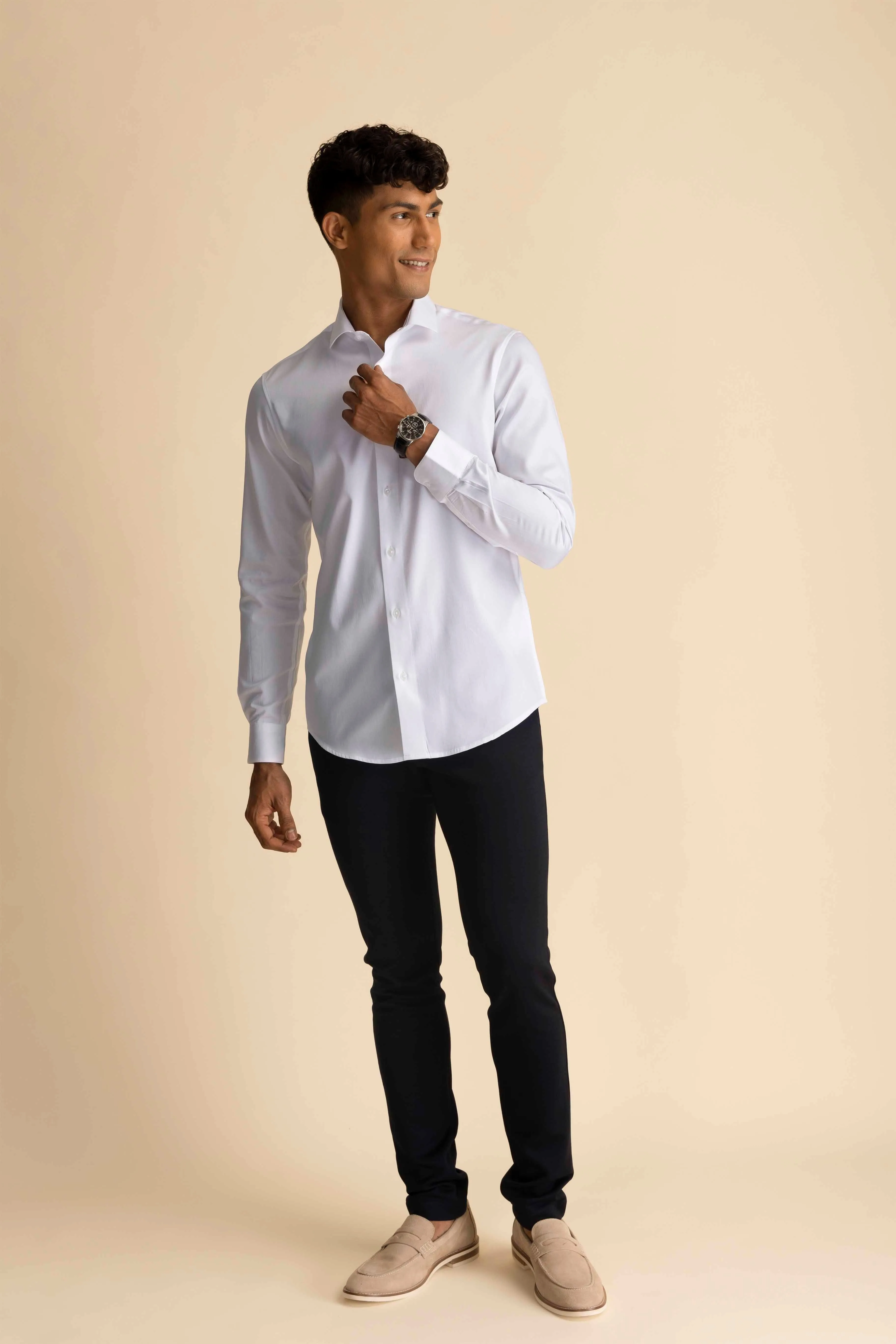 White Sateen Shirt